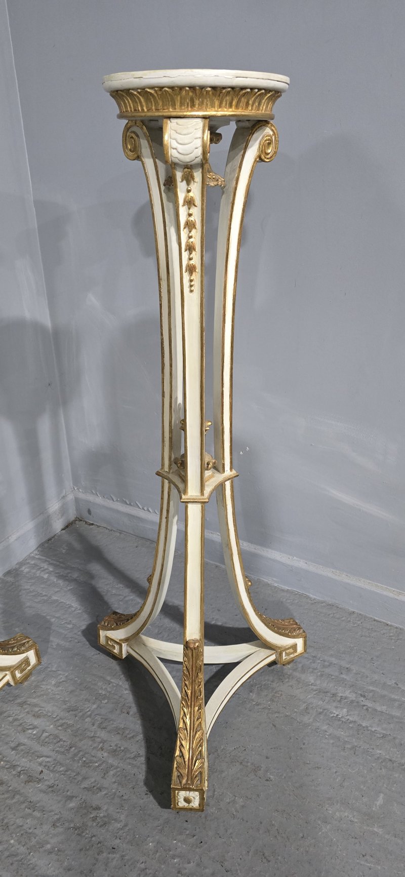 Super Pair Parcel Gilt Torchere Stands