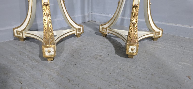 Super Pair Parcel Gilt Torchere Stands