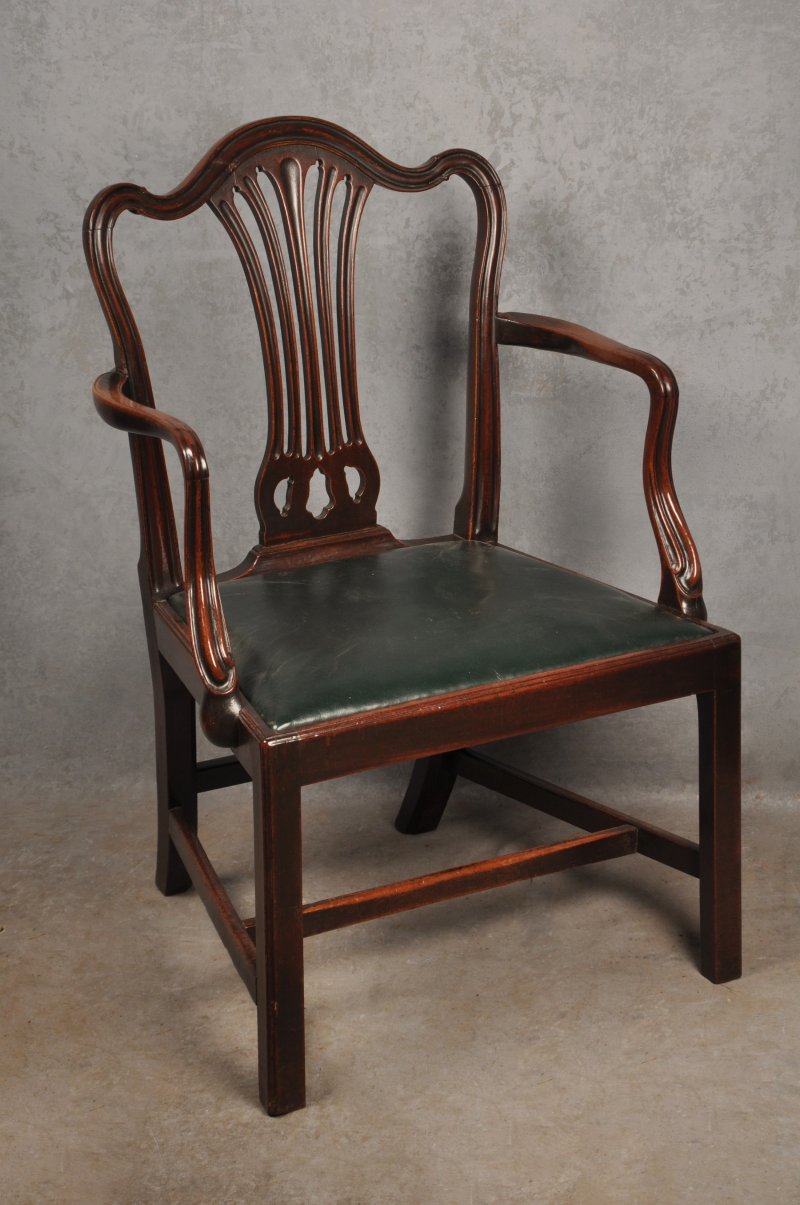 Set Of Eight 18th Century Mahogany Hepplewhite Chairs