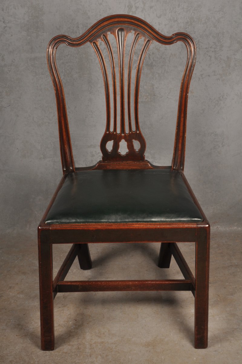 Set Of Eight 18th Century Mahogany Hepplewhite Chairs