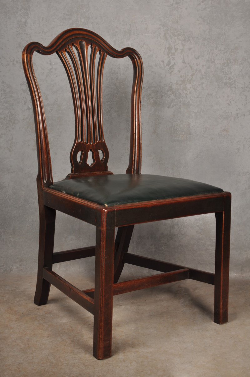 Set Of Eight 18th Century Mahogany Hepplewhite Chairs