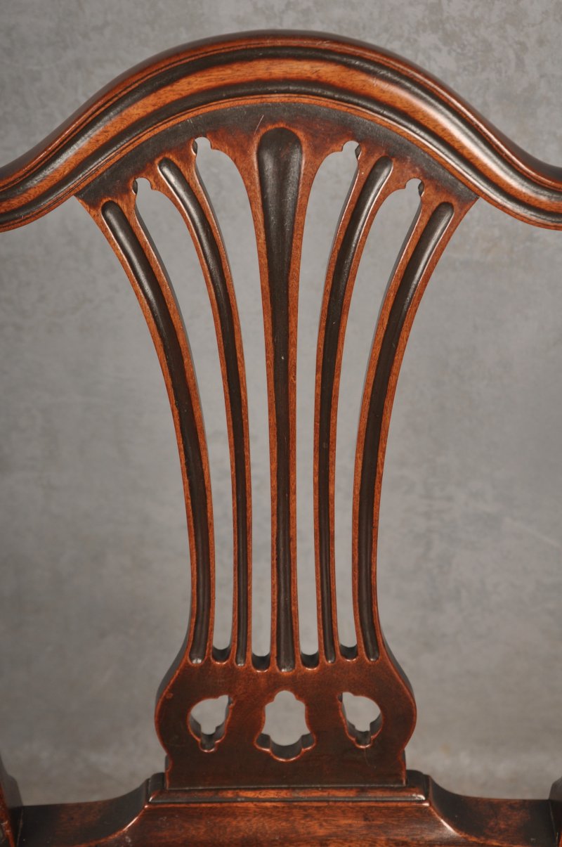 Set Of Eight 18th Century Mahogany Hepplewhite Chairs