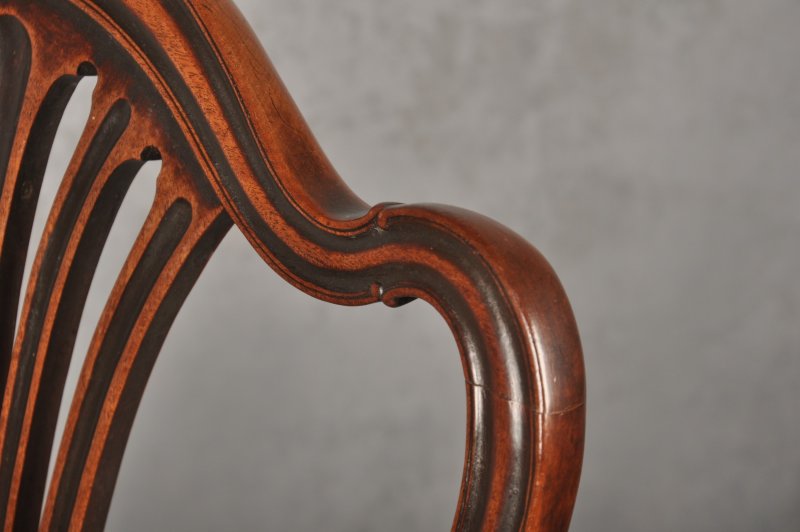 Set Of Eight 18th Century Mahogany Hepplewhite Chairs