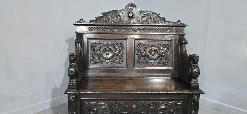 Super Oak Monks Hall Bench