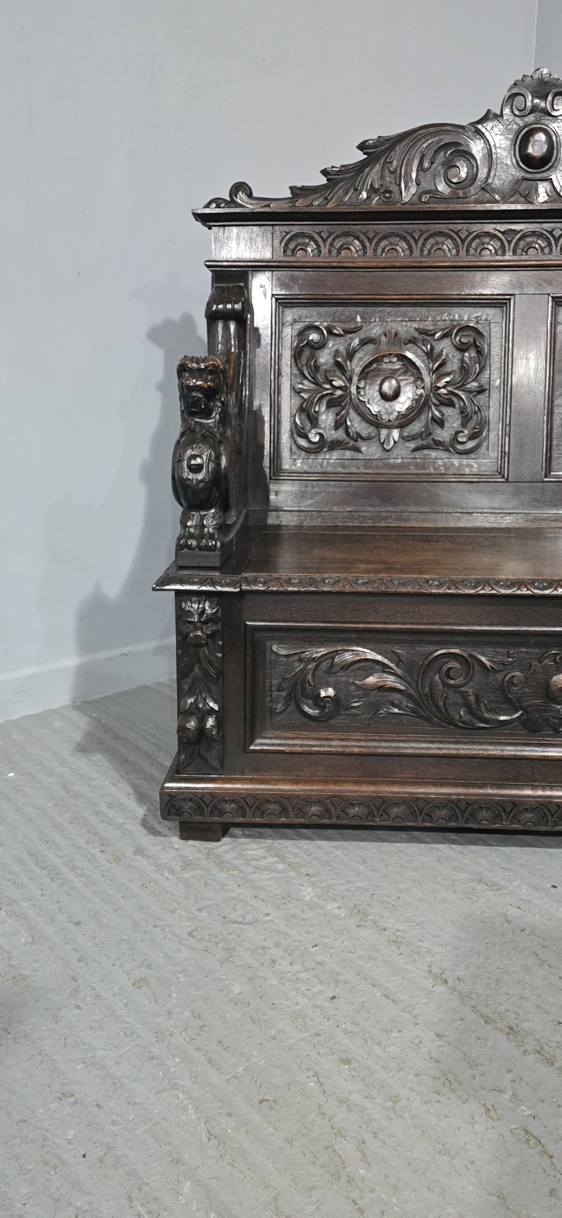 Super Oak Monks Hall Bench