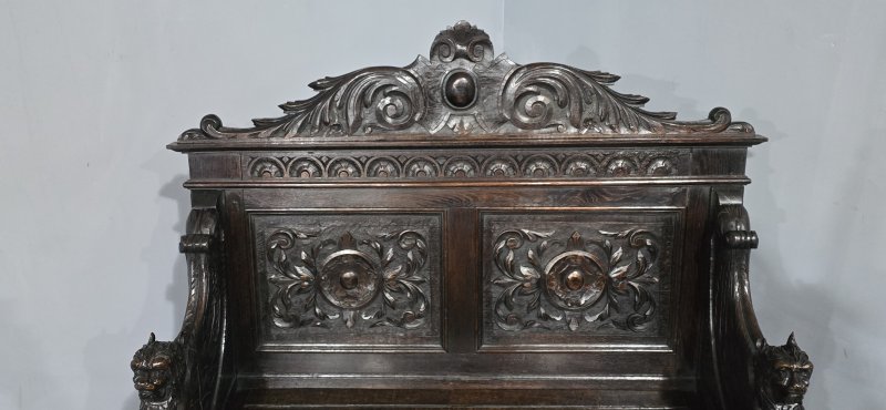 Super Oak Monks Hall Bench