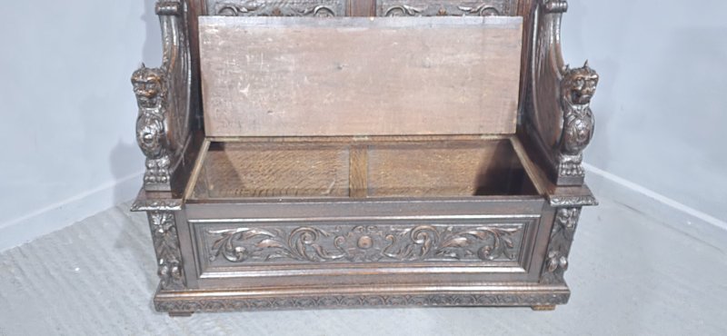 Super Oak Monks Hall Bench