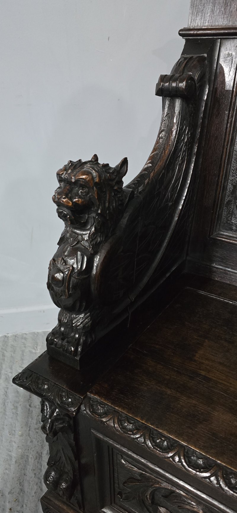 Super Oak Monks Hall Bench