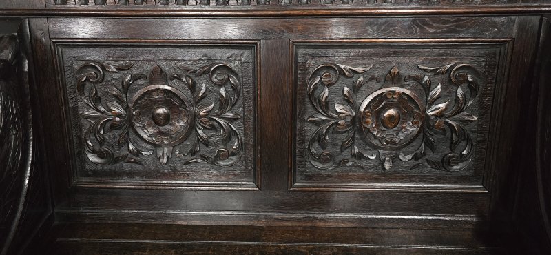 Super Oak Monks Hall Bench