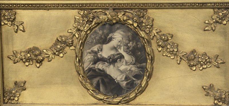 French Gilt Trumeau Mirror