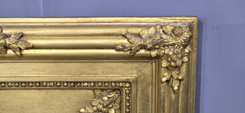 French Gilt Trumeau Mirror