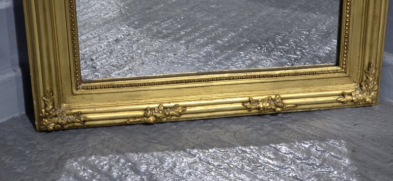 French Gilt Trumeau Mirror