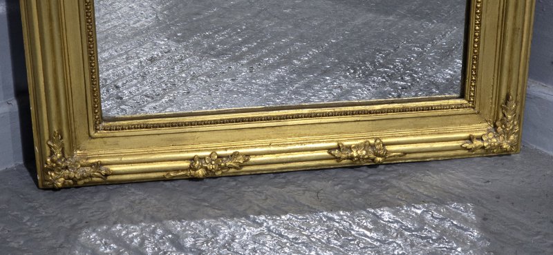 French Gilt Trumeau Mirror