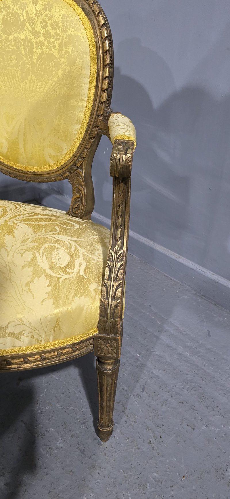 French Gilt Two Seat Sofa - Image 13