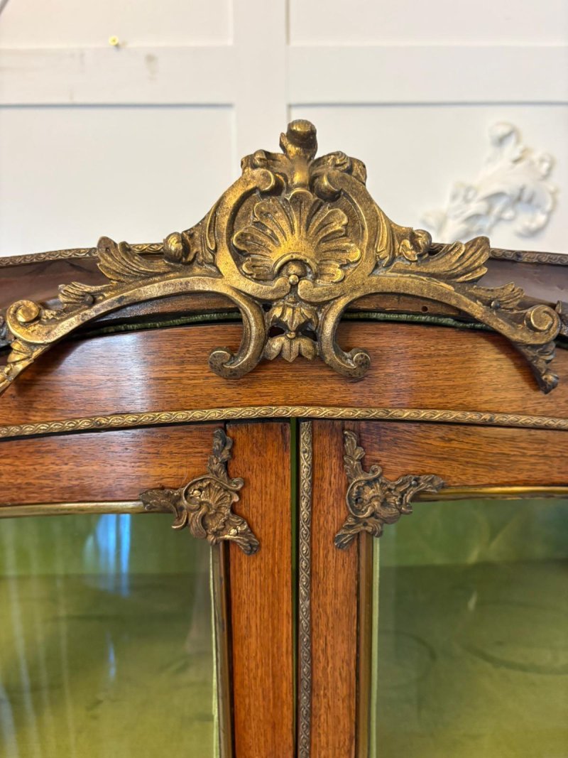 Antique Victorian Quality French Vernis Martin Vitrine/Display Cabinet - Image 6