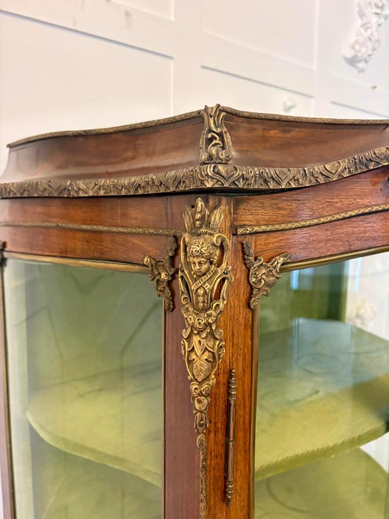 Antique Victorian Quality French Vernis Martin Vitrine/Display Cabinet - Image 4