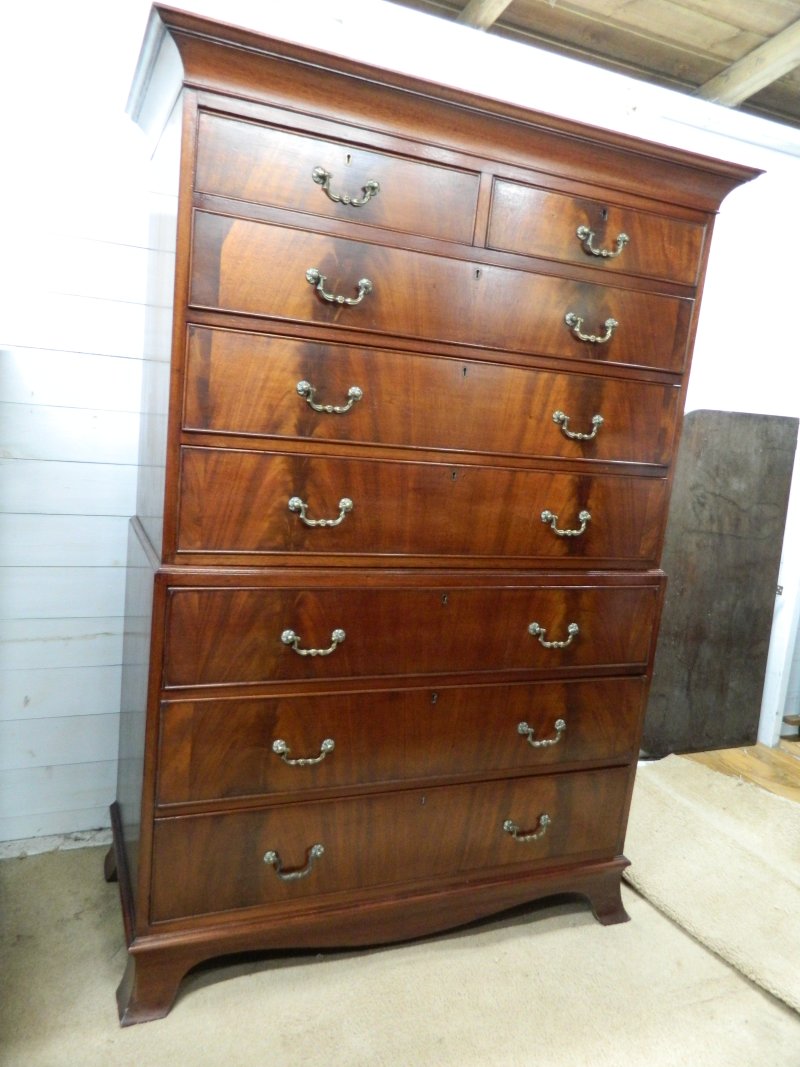 Edwardian Mahogany Chest on Chest