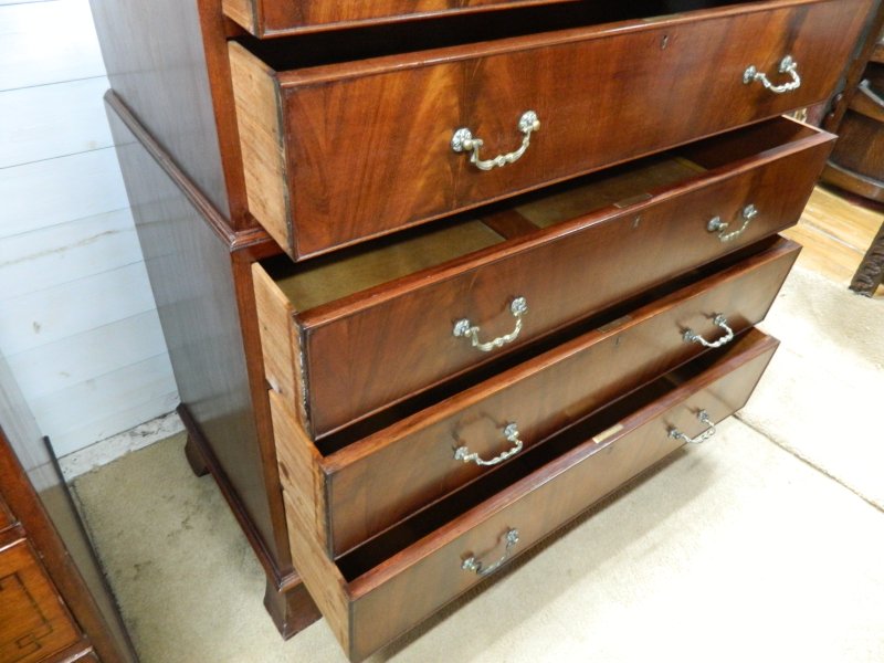 Edwardian Mahogany Chest on Chest - Image 15