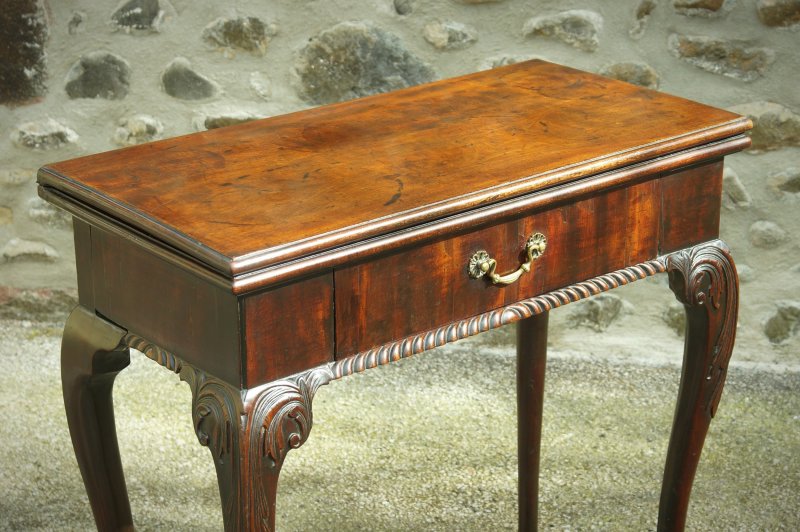 A Fine George II Mahogany Card Table