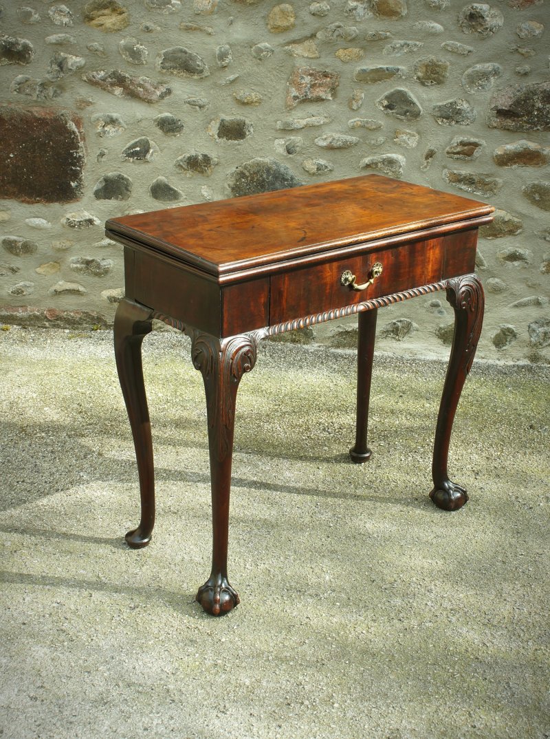A Fine George II Mahogany Card Table