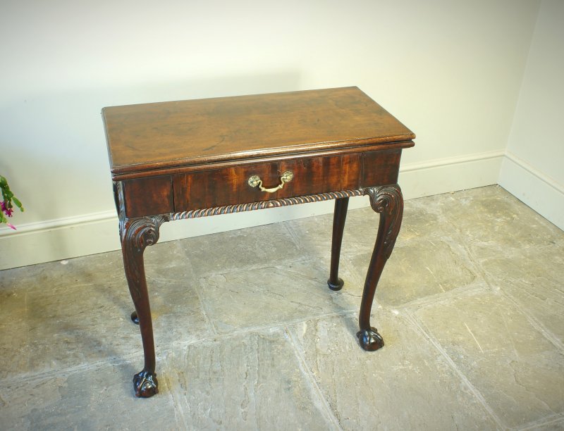 A Fine George II Mahogany Card Table
