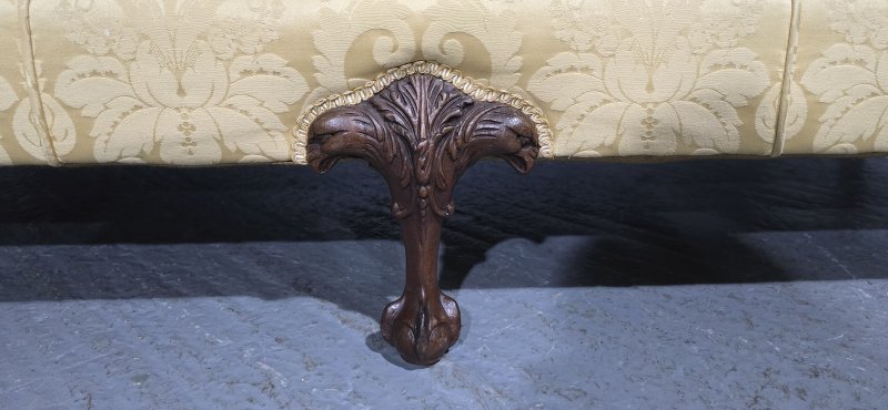 Outstanding Camel Backed Mahogany Sofa - Image 12