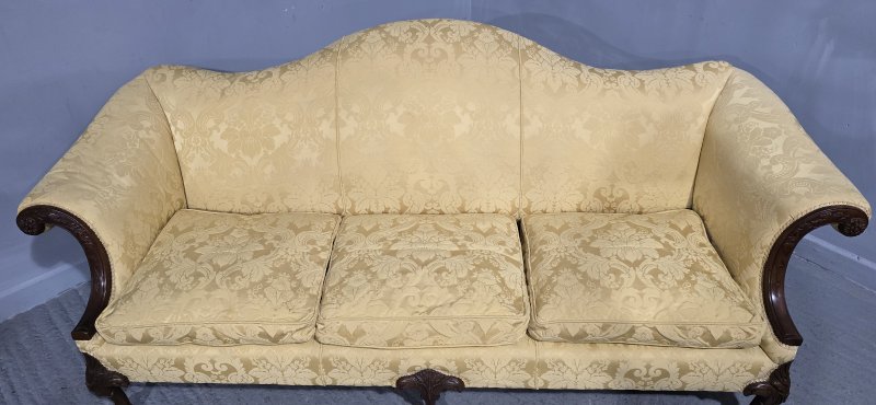Outstanding Camel Backed Mahogany Sofa - Image 10