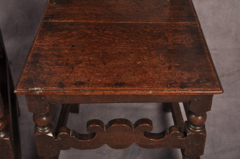 Set Of Four 17th Century Oak Chairs - Image 8