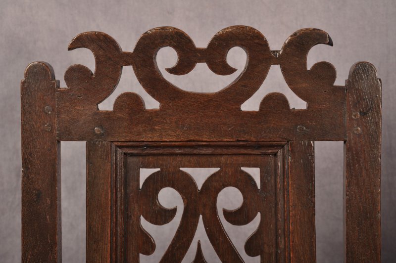 Set Of Four 17th Century Oak Chairs - Image 9