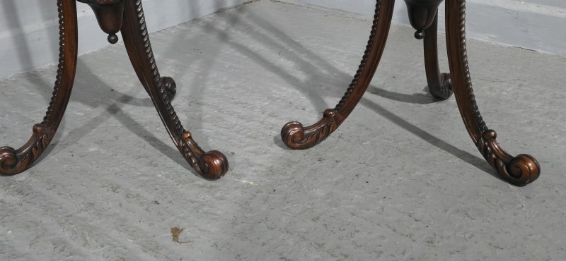 Fine Pair Mahogany Torchere Pedestal Stands - Image 15