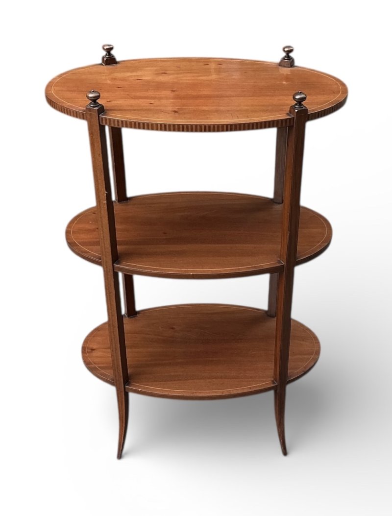 Edwardian Inlaid Mahogany Occasional Table - Image 2