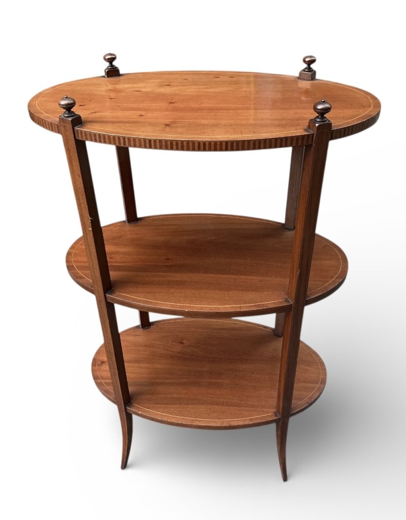 Edwardian Inlaid Mahogany Occasional Table - Image 5