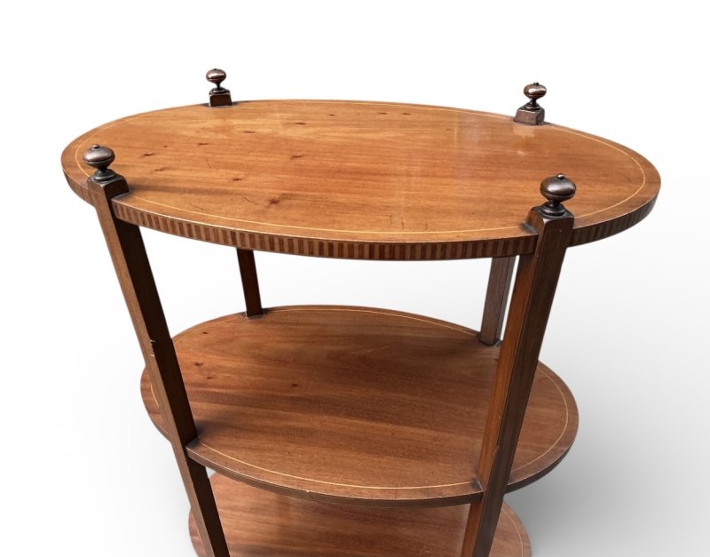 Edwardian Inlaid Mahogany Occasional Table - Image 7