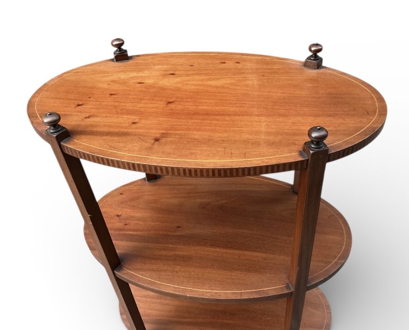 Edwardian Inlaid Mahogany Occasional Table - Image 6