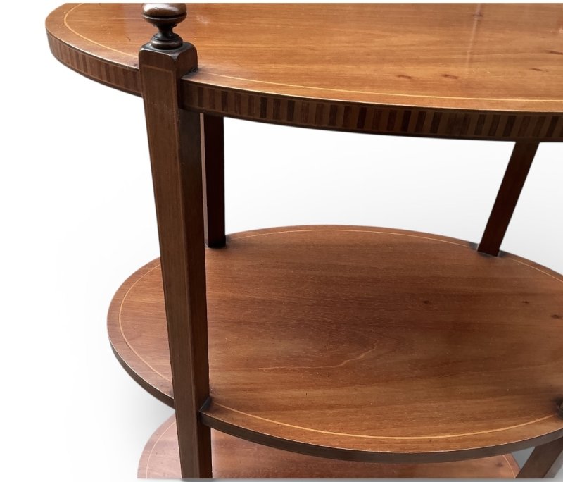 Edwardian Inlaid Mahogany Occasional Table - Image 9