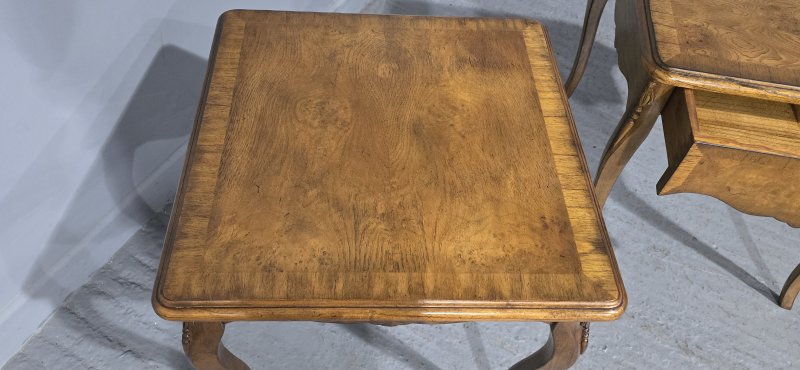Pair Burr Elm Lamp Tables - Image 7