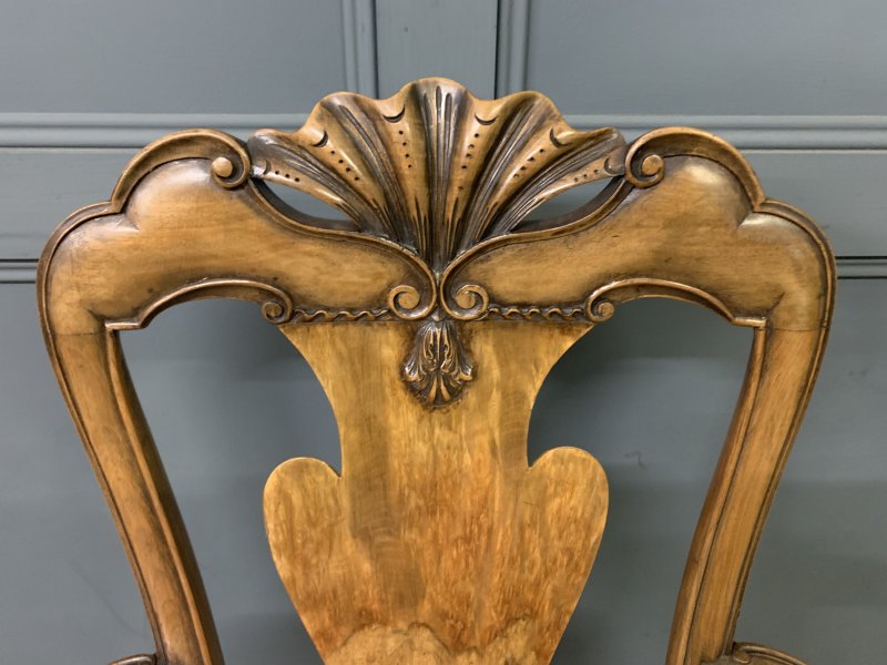 Waring & Gillow Set of 8 Queen Anne Style Chairs - Image 4