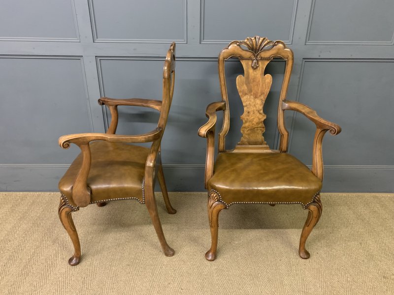 Waring & Gillow Set of 8 Queen Anne Style Chairs - Image 9