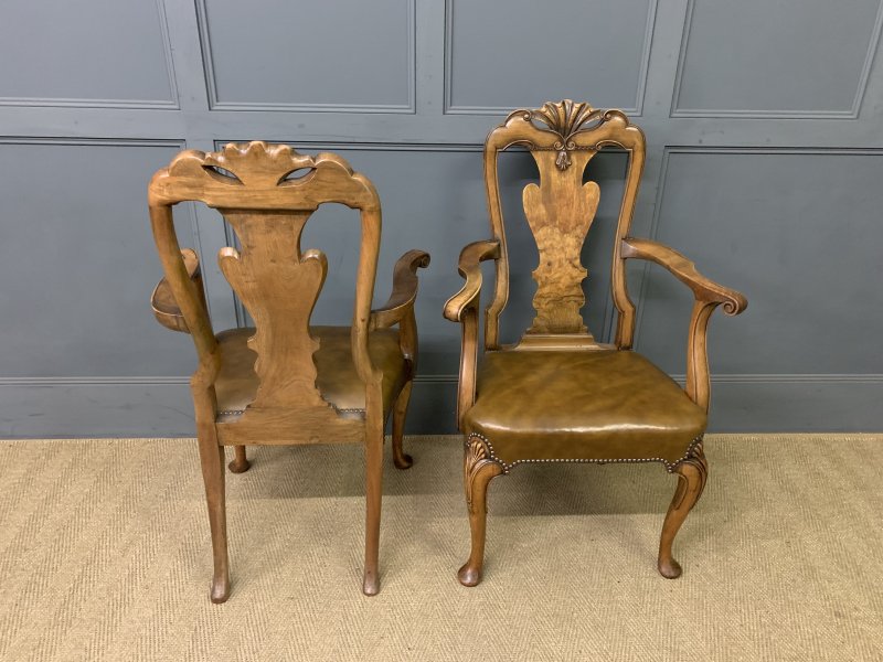 Waring & Gillow Set of 8 Queen Anne Style Chairs - Image 10