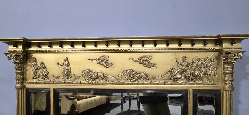 Superb Regency Triple Plate Mirror - Image 9