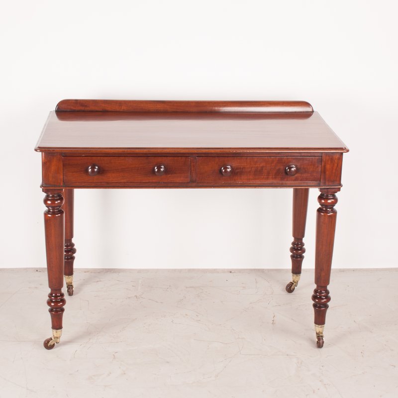 Fine Quality 19thC Mahogany Two Drawer Side Table by W Williamson & Sons of Guildford - Image 3