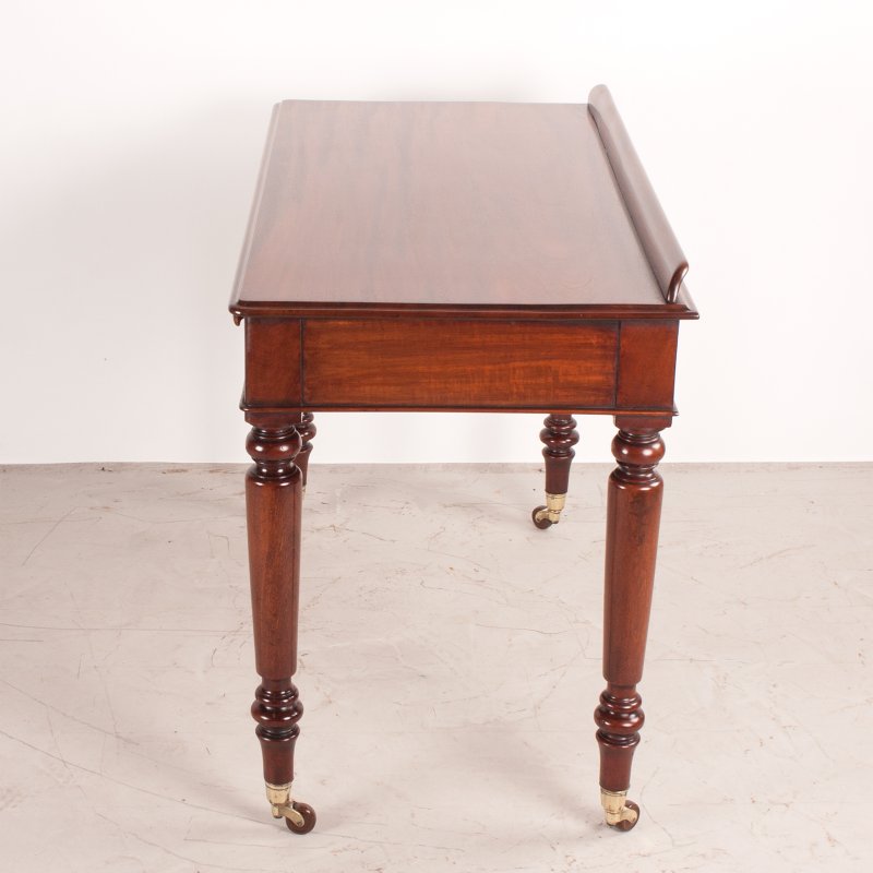 Fine Quality 19thC Mahogany Two Drawer Side Table by W Williamson & Sons of Guildford - Image 6