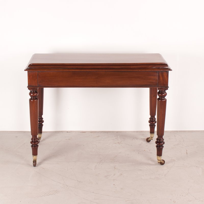 Fine Quality 19thC Mahogany Two Drawer Side Table by W Williamson & Sons of Guildford - Image 7