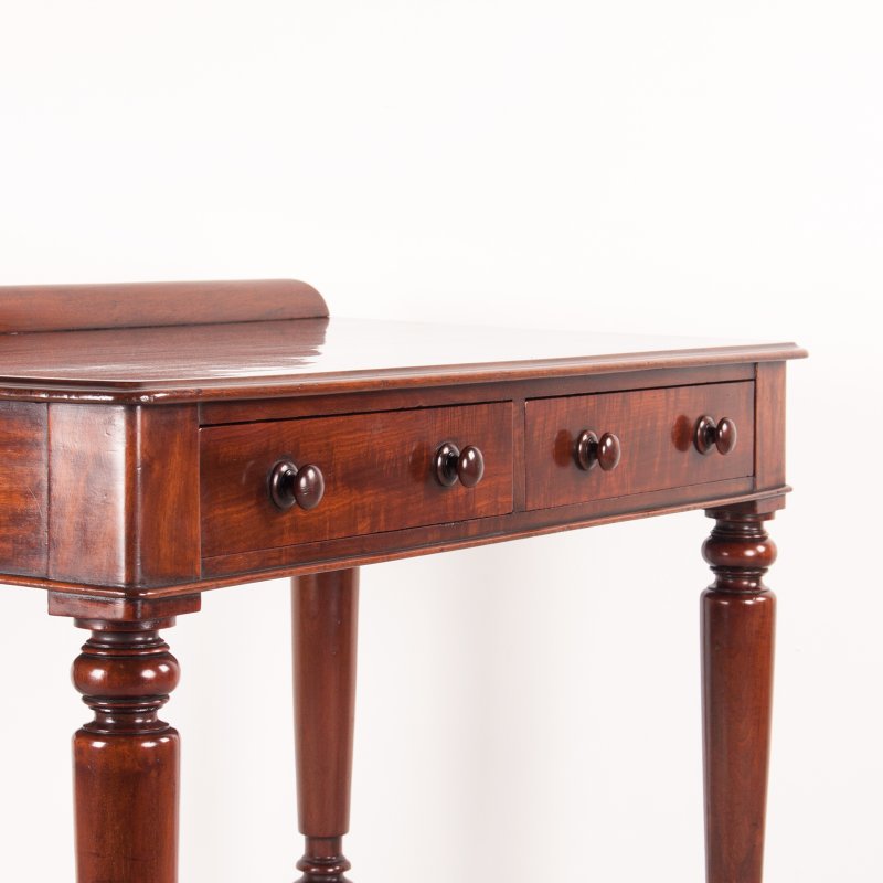 Fine Quality 19thC Mahogany Two Drawer Side Table by W Williamson & Sons of Guildford - Image 15
