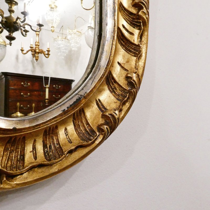 Mid 19th Century French Rococo Style Giltwood Wall Mirror - Image 9