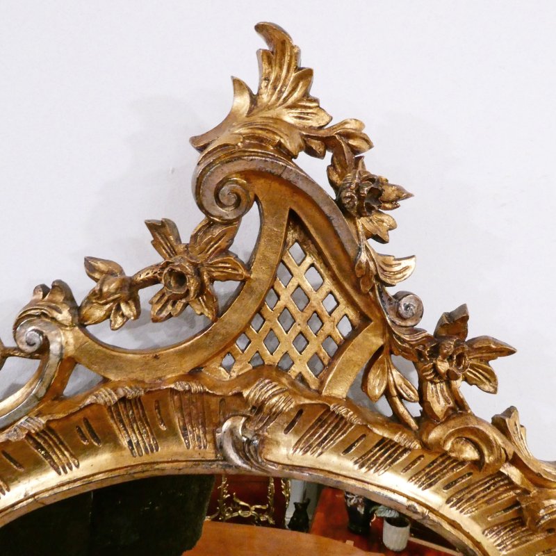 Mid 19th Century French Rococo Style Giltwood Wall Mirror - Image 4