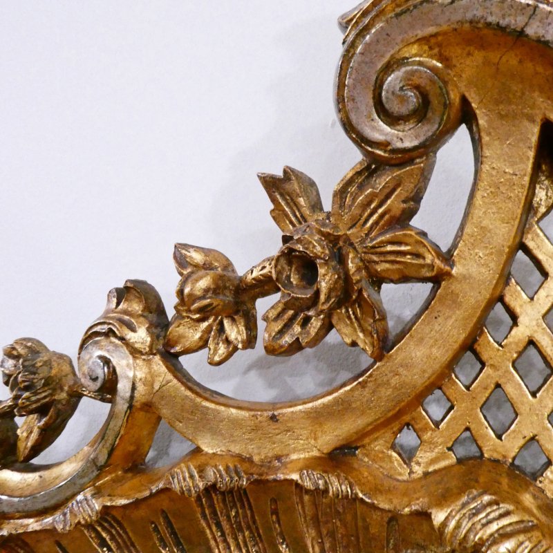 Mid 19th Century French Rococo Style Giltwood Wall Mirror - Image 5