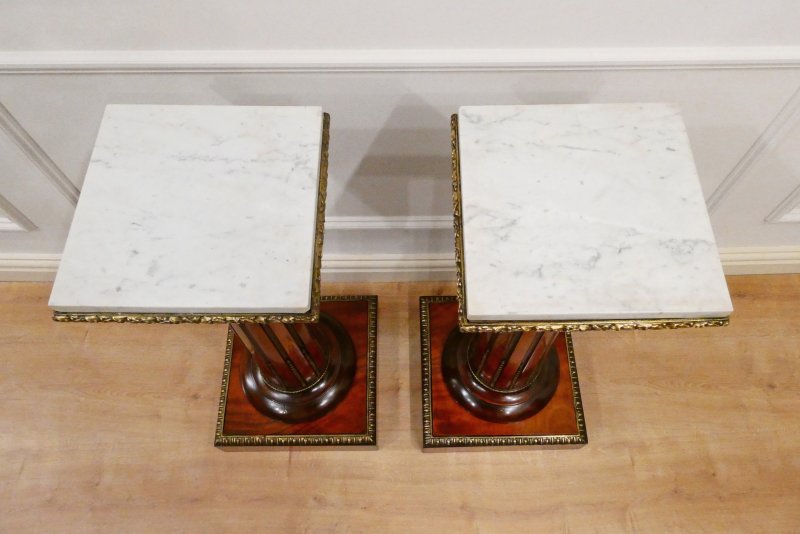 Pair of Victorian Satinwood Pedestals - Image 12