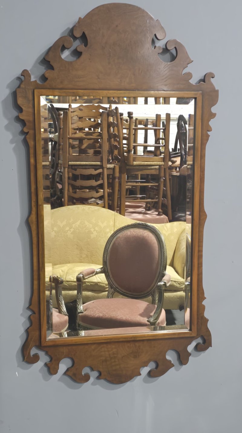 Burr Walnut Wall Mirror