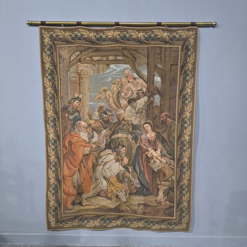 French Signed Tapestry